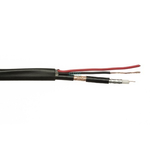 ВЧ кабель комбинированный ELETEC 3C-2V+2x0.5 мм2 Outdoor 75 Ом