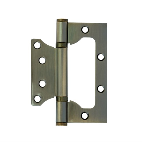 Петли дверные накладные бабочки Vettore FLUSH 100×75×2.5-4BB AB (Бронза)