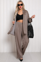 Костюм брючный  Армани (бежево-черный) К11-84/5 Nikol