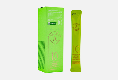 AllMasil Маска для волос против перхоти с Яблочным уксусом 10 PROBIOTICS APPLE VINEGAR HAIR MASK STICK POUCH (12 мл)