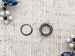 Люверсы сталь №5, Ø 8 мм, h 3 мм, пр-во Китай, тёмный никель