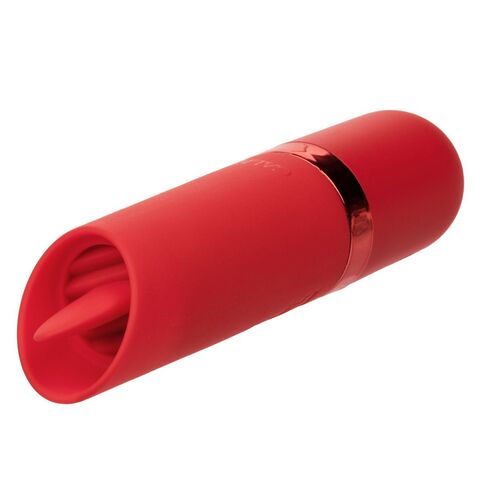 Красный клиторальный стимулятор с подвижным язычком Flicker - California Exotic Novelties Kyst SE-3300-90-2