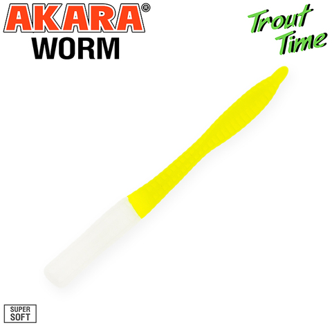 Силиконовая приманка Akara Trout Time WORM 3 Cheese 16R (10 шт.)