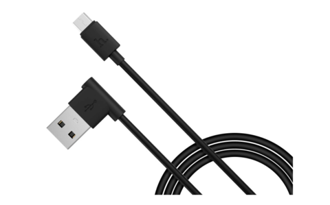 Кабель USB - microUSB 1,2м (угловой) Hoco черный