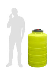 Бочка  узкая Экогрупп ДВ 250 л. (255 л.) вертикальный (600x600x1100см;желтый) - арт.561021