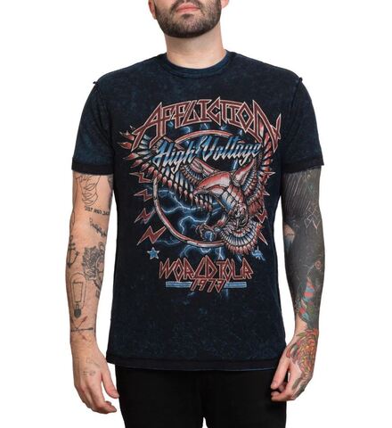 Affliction | Футболка двусторонняя мужская Ac Gravel Chief Tee A26803 обратная сторона перед