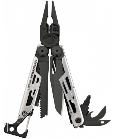 Картинка мультитул Leatherman Signal серебристо-чёрный - 1