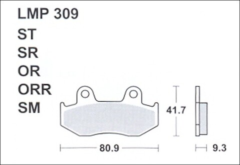 Колодки дискового тормоза AP Racing LMP309 ST  (FDB2119 / FDB382 / FDB2086 / FDB2132 / FA092)