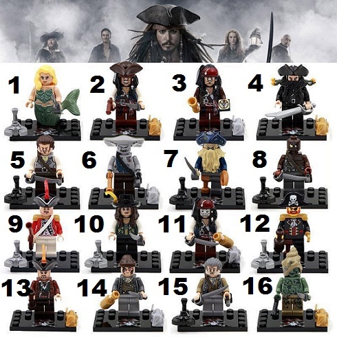 Pirates of the caribbean minifigures new arrivals