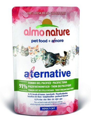 Паучи Almo Nature Alternative - Pacific Tuna