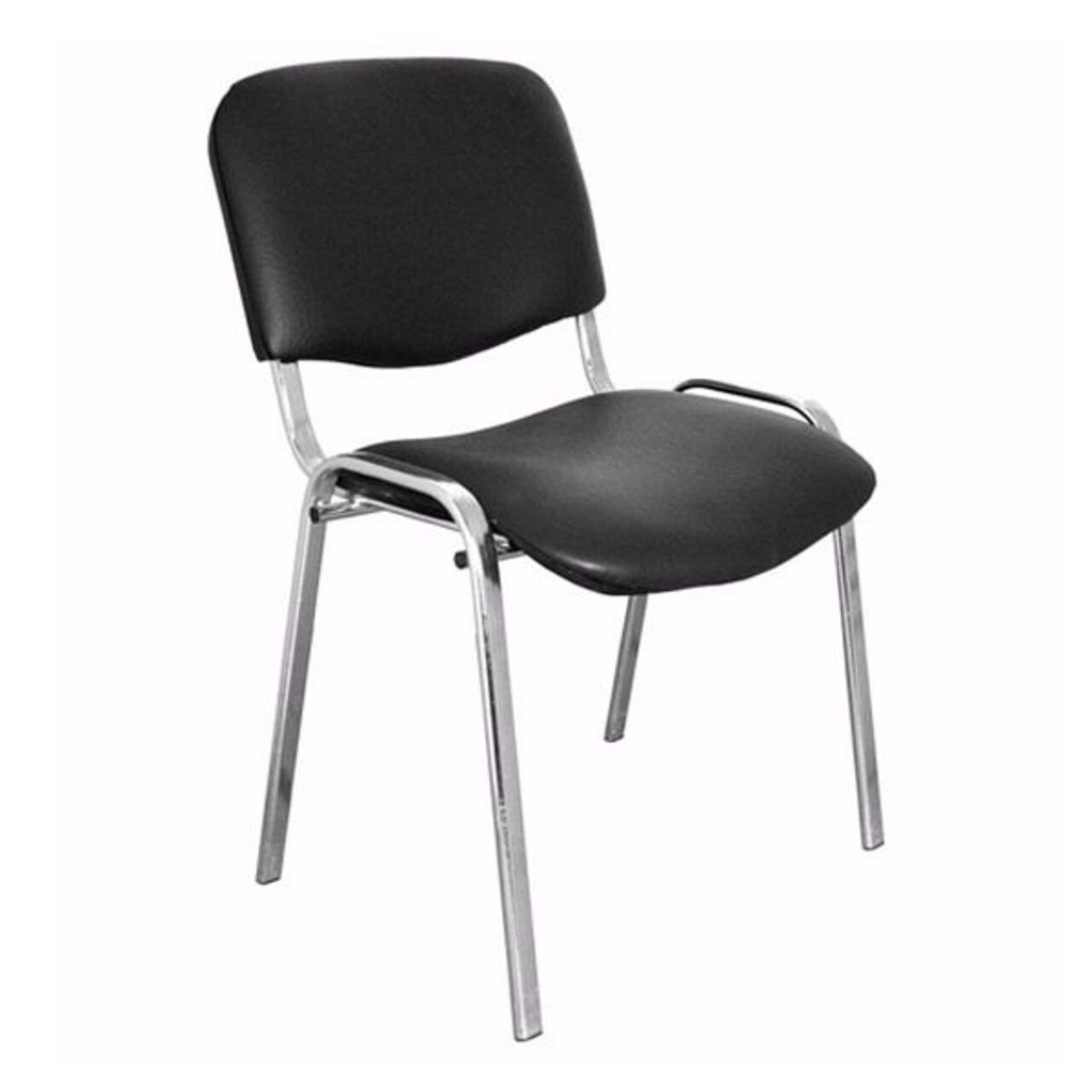 Стул офисный easy chair стандарт черный искусственная кожа металл черный