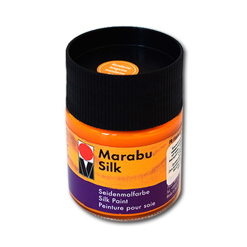краска по шелку Marabu-Silk, цвет 225 мандарин  , 50мл