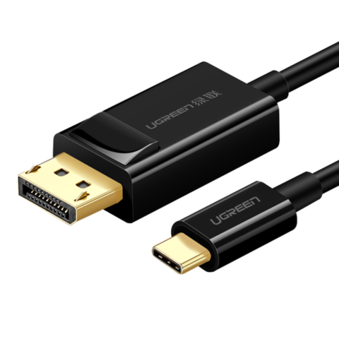 Кабель UGREEN MM139 USB Type C to Display Port  Cable 1,5м, черный
