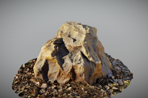 Декоративная крышка камень Люкс D80/50 на прудовые фильтры - Коричневый