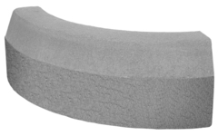 Бордюр дорожный радиусный вибропрессованный 864.300.150 Наружный серый