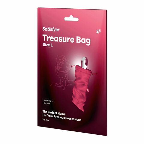 Розовый мешочек для хранения игрушек Treasure Bag L - Satisfyer 4059990