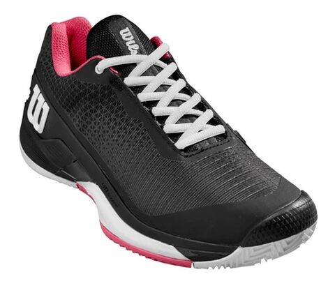 Женские теннисные кроссовки Wilson Rush Pro 4.0 Clay - black/hot pink/white