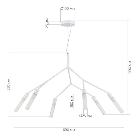 Светильник подвесной Evoluce Kaito SLE1129-503-06