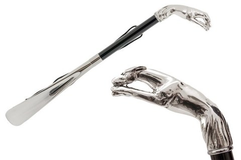 Ложка для обуви Pasotti - Silver Greyhound Shoehorn, Италия.