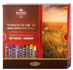 Пастель сухая художественная KOH-I-NOOR TOISON D`OR SOFT LANDSCAPE/ПЕЙЗАЖ 8516, 48 цветов