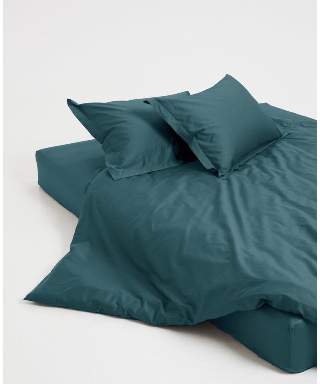 ZEPHYR HOME Двуспалка Однотонный Тенсель Морской синий