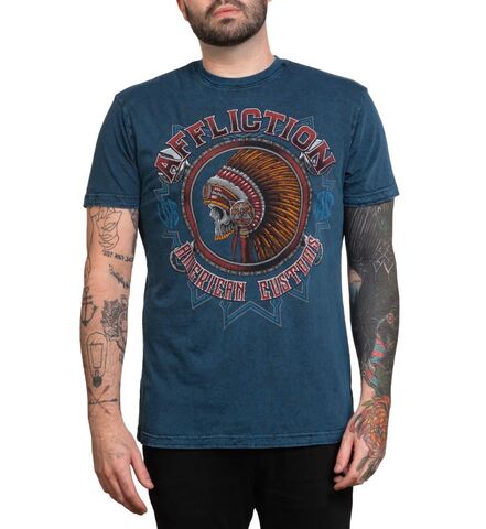 Affliction | Футболка двусторонняя мужская Ac Gravel Chief Tee A26803 перед