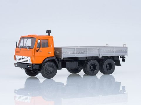 KAMAZ-5320 flatbed truck orange-gray 1:43 Our Trucks #19