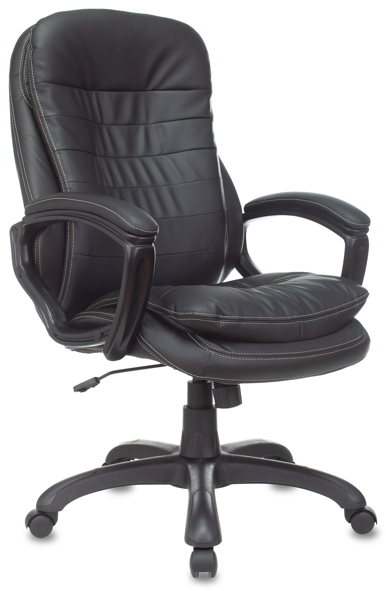 Кресло руководителя бюрократ t 898axsn черный leather black эко кожа крестовина пластик