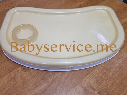 Стол Carrello Tilly Bistro прозрачный желтый