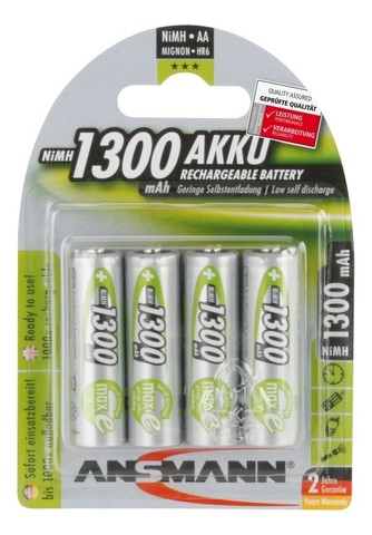 Аккумулятор АА/NiMH ANSMANN maxE 1.2V 1300mAh