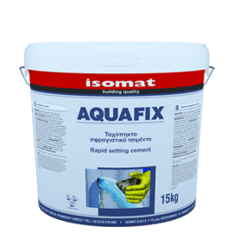 Isomat Aquafix/Изомат Аквафикс сухая строительная смесь на основе цемента для моментальной остановки протечек воды