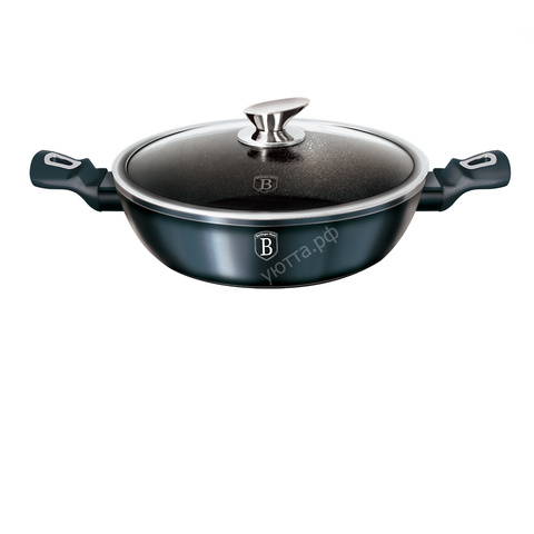 Сотейник с крышкой 28 см BH-1877 Aquamarine Metallic Line - купить