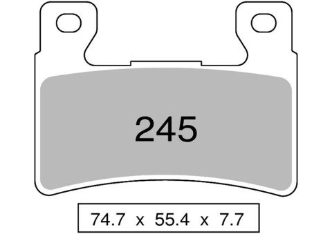 Колодки дискового тормоза Trofeo Sintered 245  (LMP334, FDB2114)