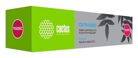 Картридж лазерный Cactus CS-TK5205C голубой (12000стр.) для Kyocera Ecosys 356ci