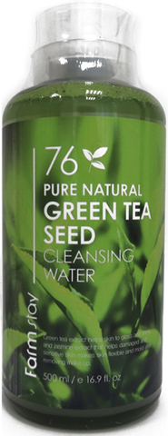 Farmstay Pure Natural Green Tea Seed Cleansing Water Очищающая вода с экстрактом зеленого чая, 500 мл