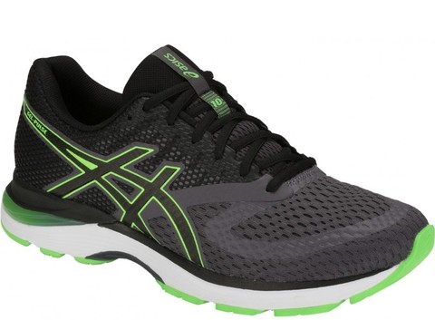 Кроссовки беговые Asics Gel Pulse 10 Black-lime мужские распродажа