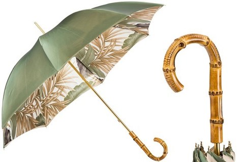 Зонт-трость Pasotti Tropical Umbrella with Bamboo Handle, Италия.