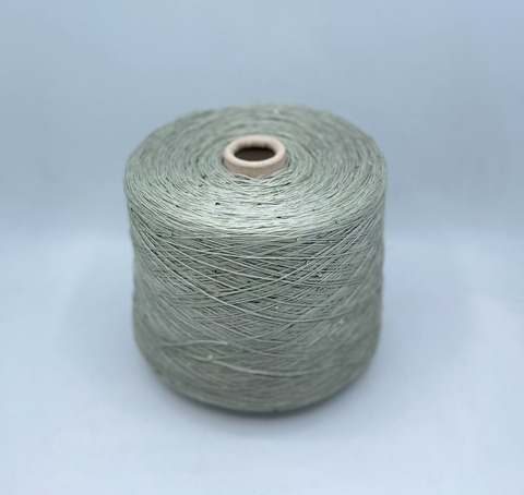 G&G Filati (пр.Италия), art-Lino 430м/100гр, 100%Лен +пайетка, цвет-Шалфей. арт.30401