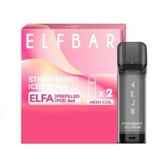 Картридж Elfa (8мл) Клубничное мороженое (упак. 2 шт)