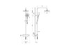 Aquatek AQ2343BGM AQ2343BGM ЕВРОПА термостатическая душевая система (смеситель для душа) 220мм, шлиф. черный хром
