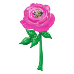 Шар фигура Цветок Роза розовая, высота: 139см