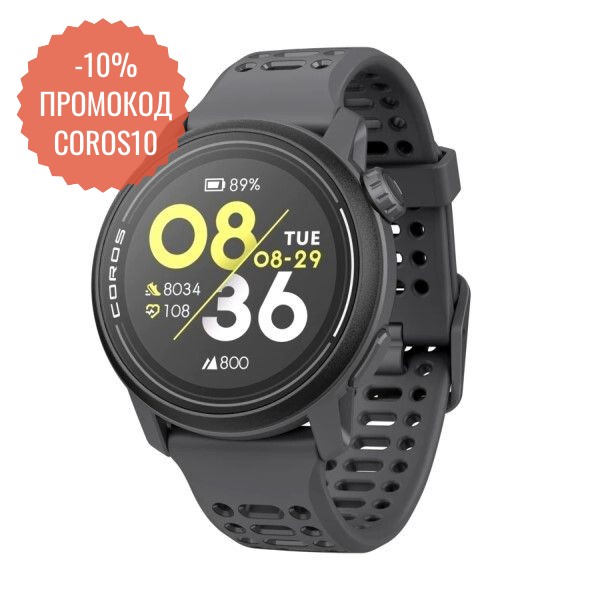 Coros Pace 3 Black Silicone