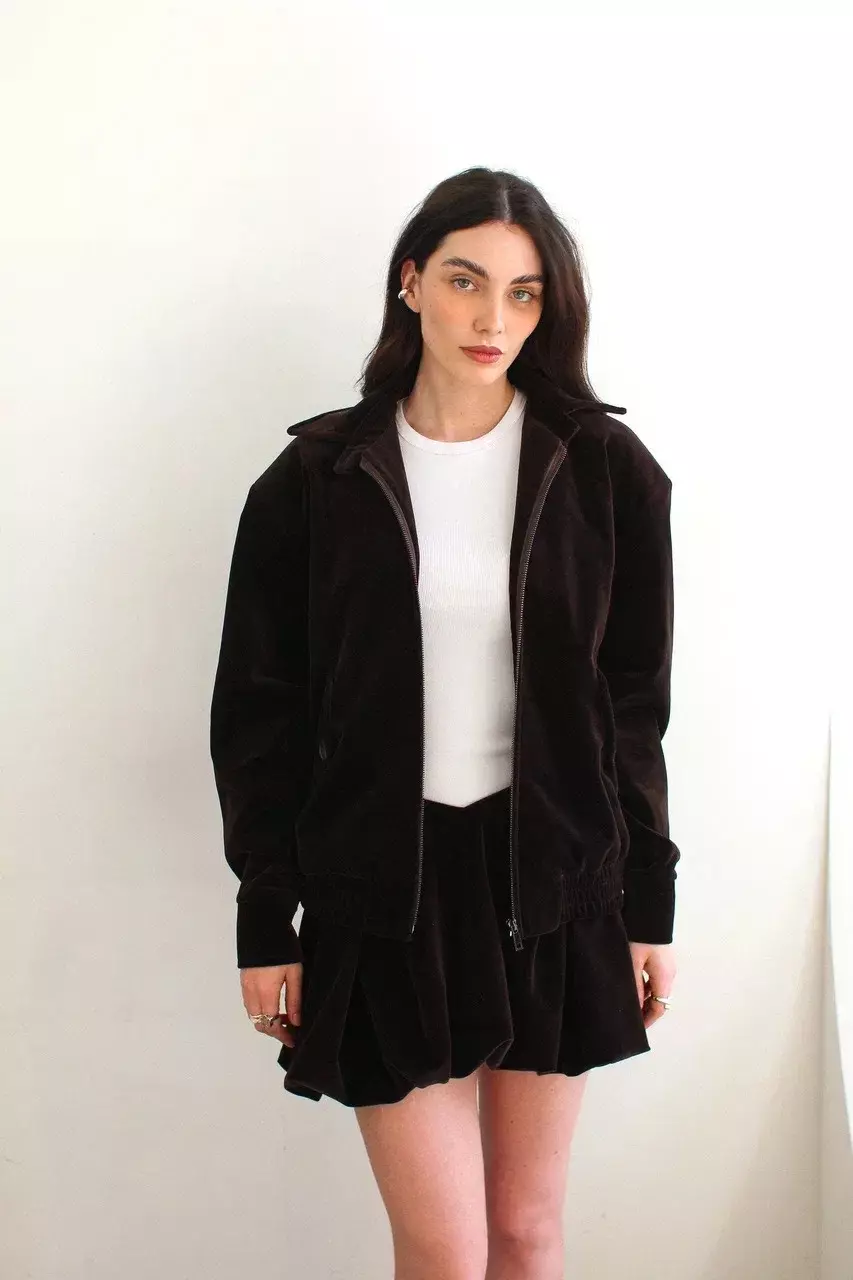 Жакет (бомбер) бархатный