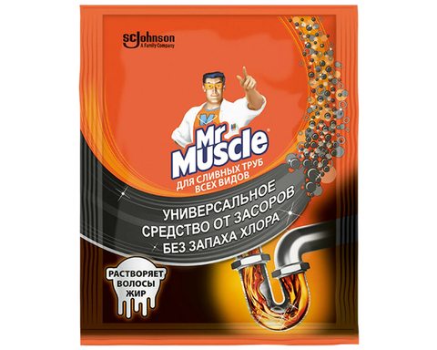 Универсальное средство от Засоров Mr.Muscle 70гр