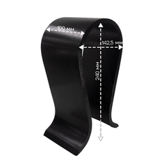 Деревянная подставка для наушников (черный)