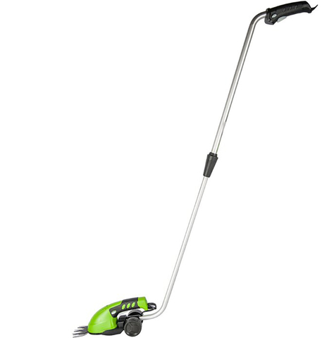 Ножницы садовые Greenworks G7,2GS 7.2V со встроенным аккумулятором на 2 А/ч и ручкой-удлинителем