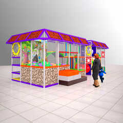 Детский игровой лабиринт «Смешные повороты»