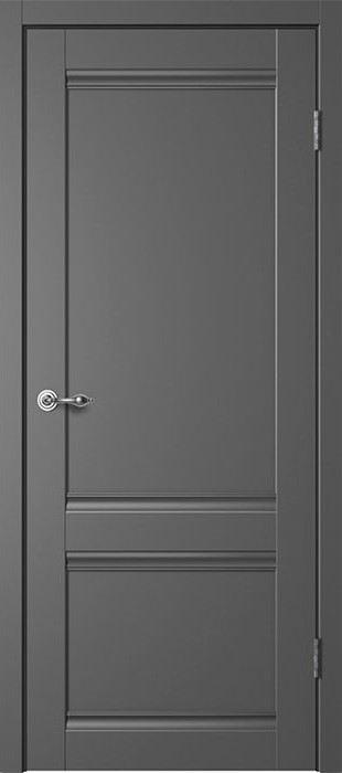 Дверь межкомнатная Сибирь Профиль Классик C1 ПГ, цвет графит, эмалит, глухая