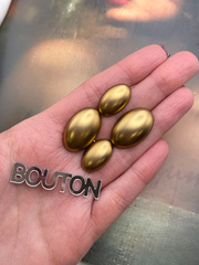 Пуговицы овальные бронзовые