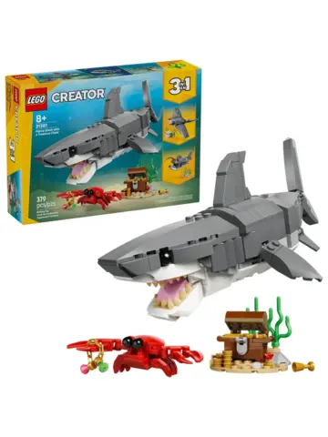 Конструктор Creator 31381 Акула и сундук сокровищ 3в1